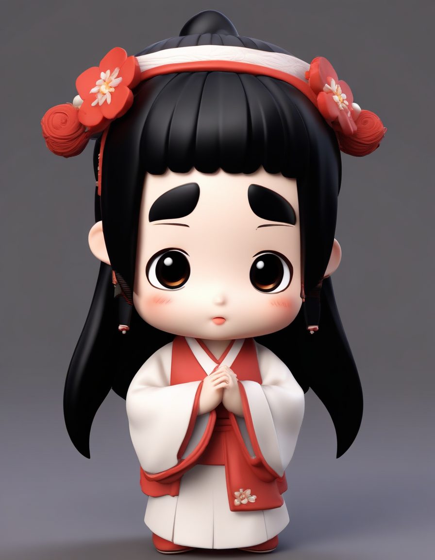 🤫超A闺蜜头像！古灵精怪Q版汉服小女孩，偷偷说悄悄话！