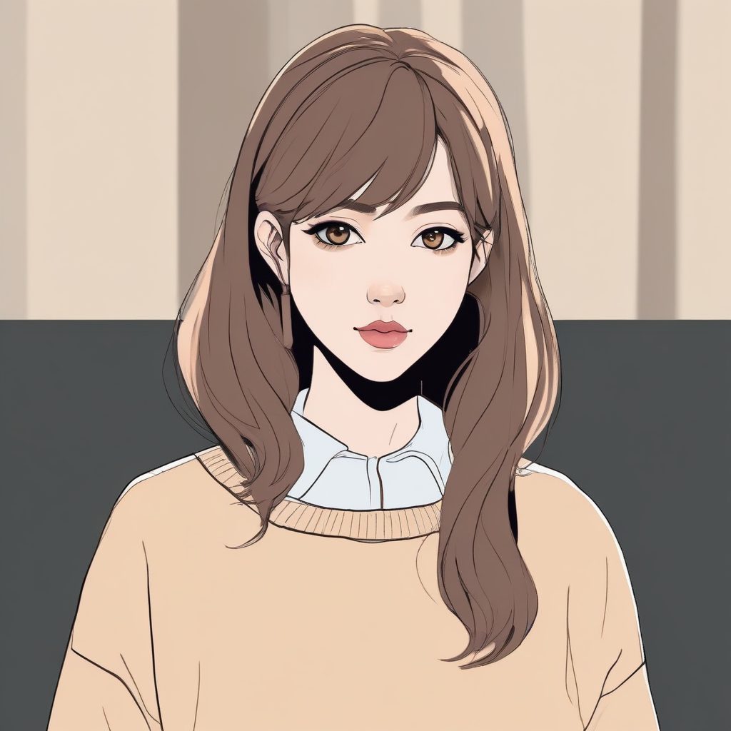 超火“静奢风”二次元头像：极简纯色背景与低饱和穿搭