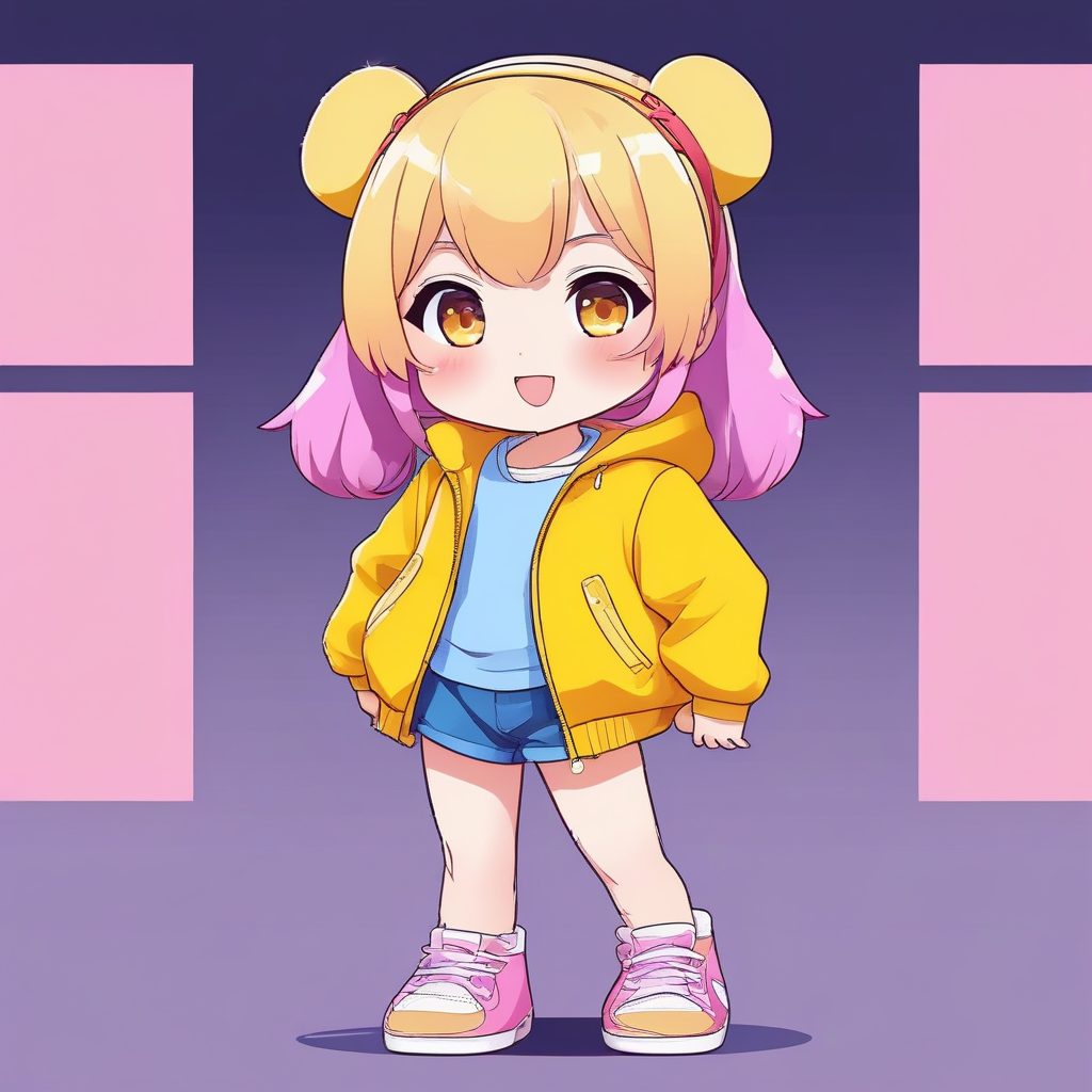 🛹潮酷穿搭！街头Hip-hop Chibi全身照，动态跳舞姿势超吸睛