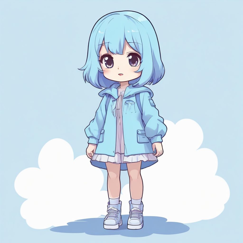 ☁️超梦幻壁纸！Q版云朵旅行家，治愈系马卡龙配色AI提示词