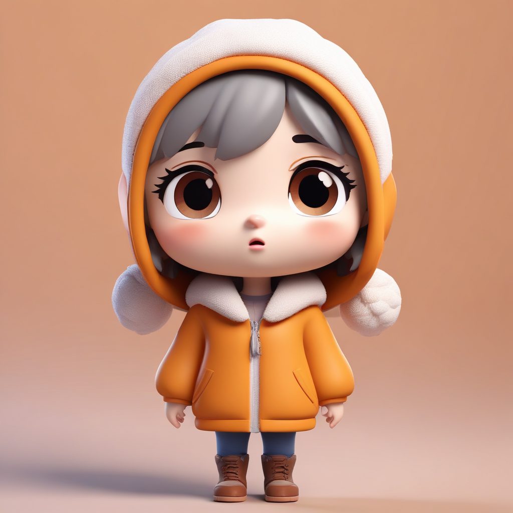 超萌哭哭脸！Q版女孩搞怪表情手办，戏剧化黏土风全身图