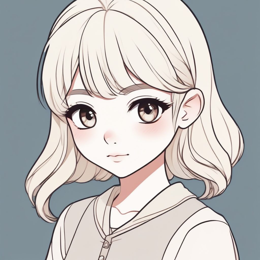 🧸超萌Q版日系头像！治愈系厚描边少女，做微信头像太合适了！