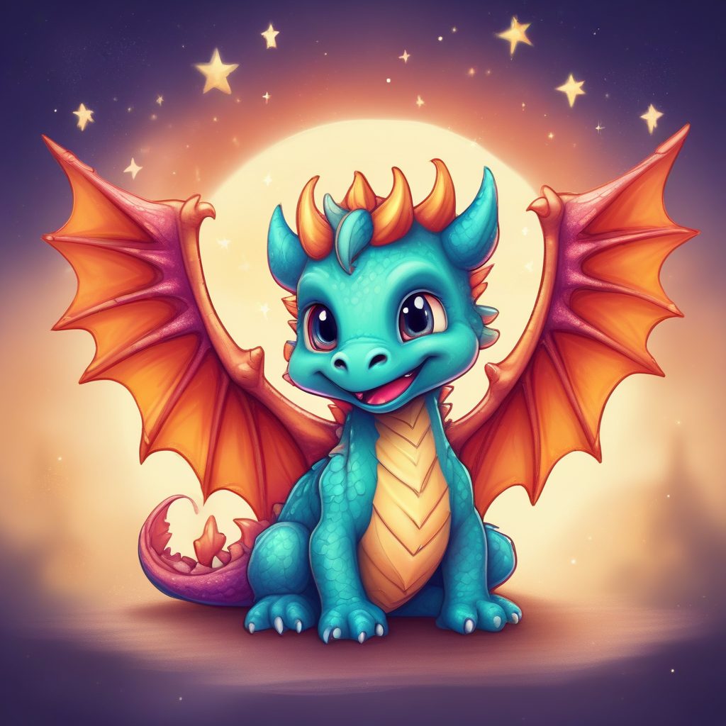 超萌Q版神兽头像生成🔥蜡笔质感小龙崽,拿去做情侣头像绝了