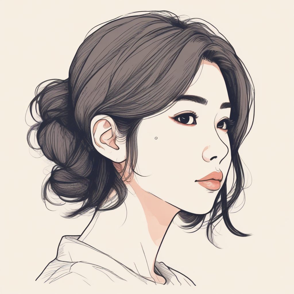 超清新！日系简约线条插画，彩色铅笔勾勒，头像设计新思路