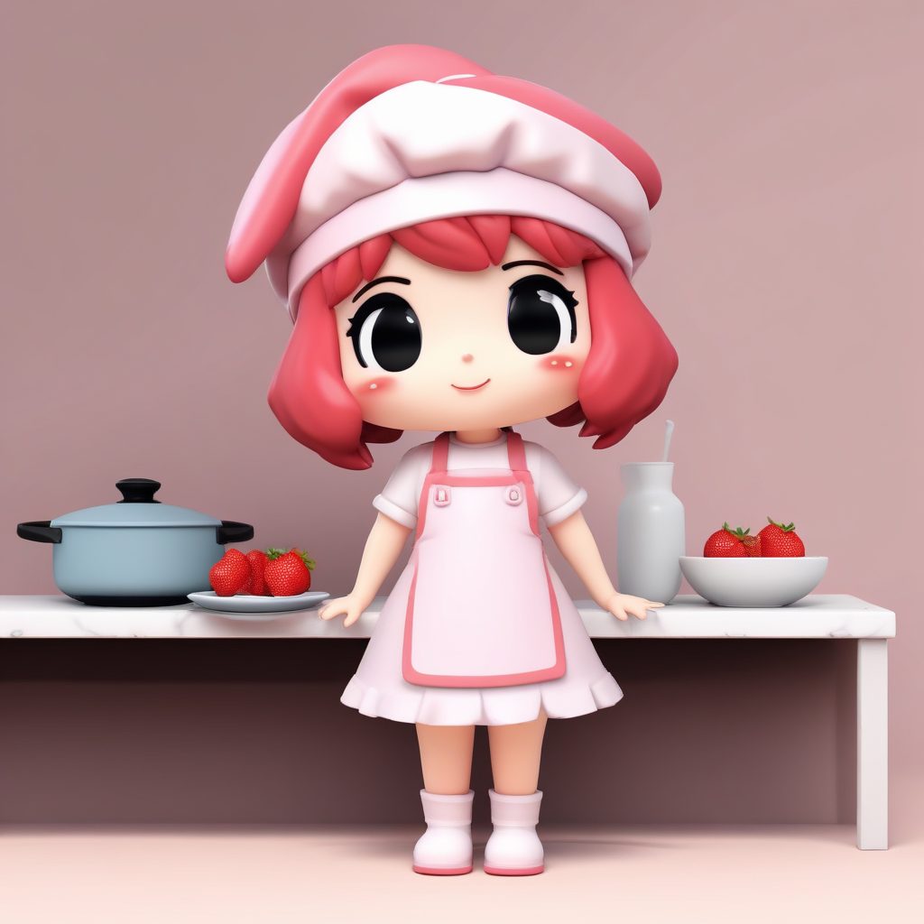 超甜点心师Q版手办！奶油黏土风，治愈系女生头像生成秘籍