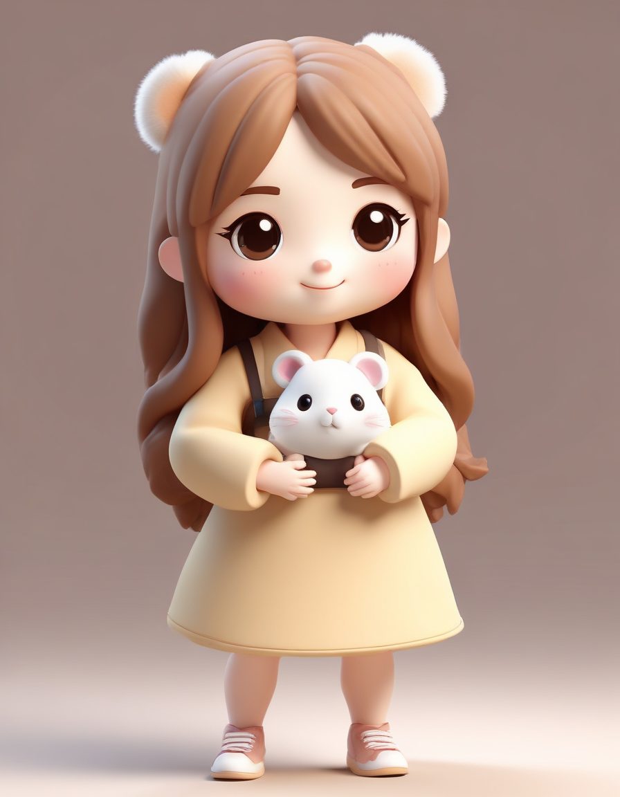 宠物陪伴:Q版仓鼠玩偶的温暖拥抱🐹