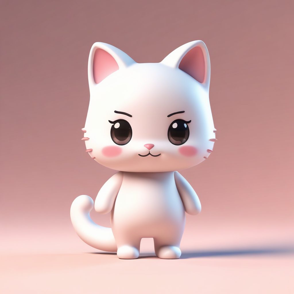 🎉出图必爆！超萌治愈系Q版猫耳娘提示词🔥黏土手办风全身图