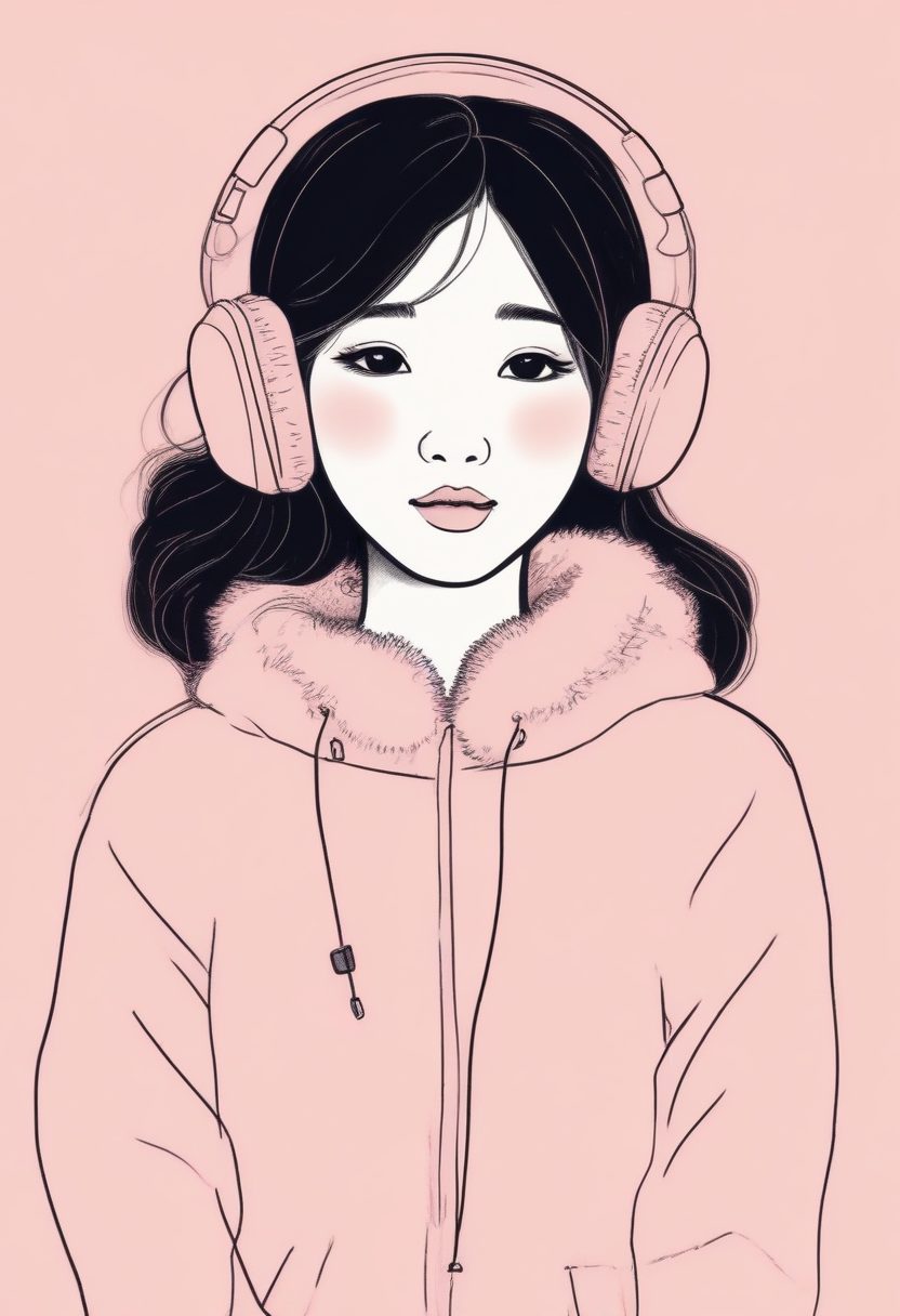 🎉出图率超高！可爱少女与耳罩冬日穿搭，故事书插画全身壁纸