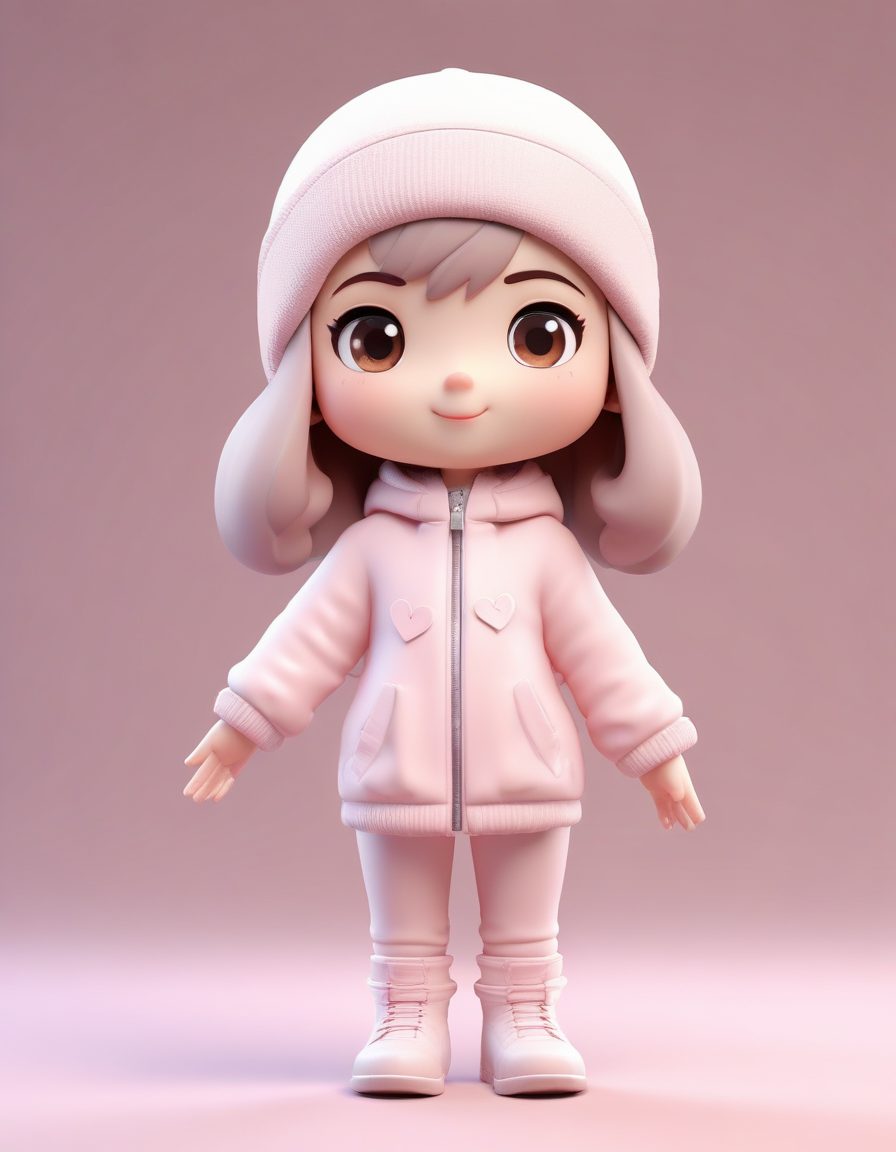 💌 传递爱意！比心手势的冬日Q版