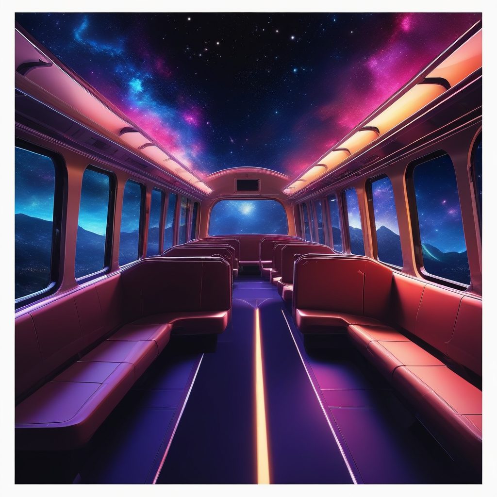 🚂穿越星河!动漫风火车之旅,梦幻光影手机壁纸!