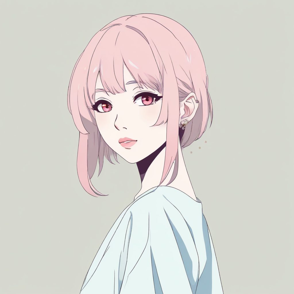 极简日系动漫少女头像：适合社交媒体的完美选择！✨