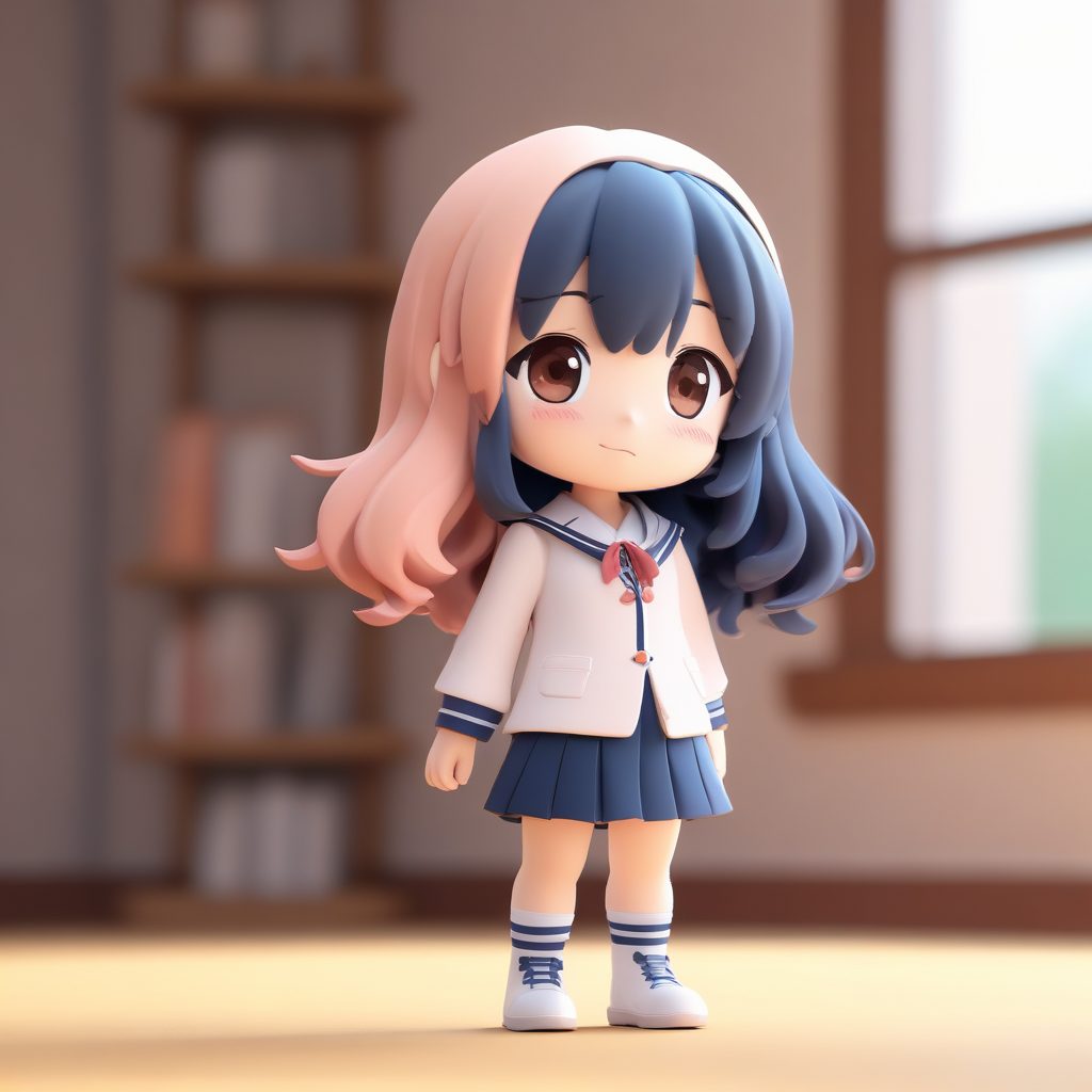 绝美JK制服Q版手办！盲盒风格立绘来袭