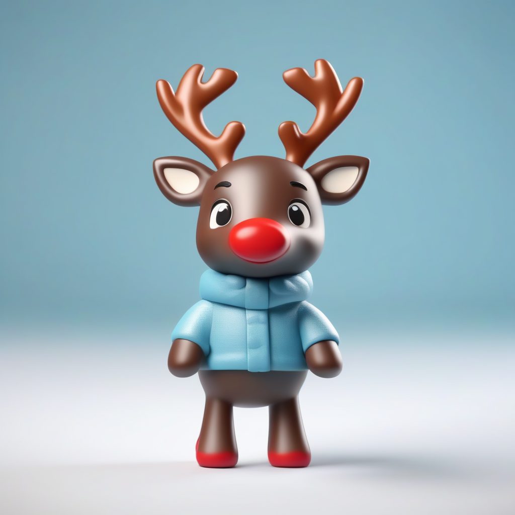 打造超萌Q版鲁道夫：3D粘土驯鹿盲盒角色AI提示词深度解析