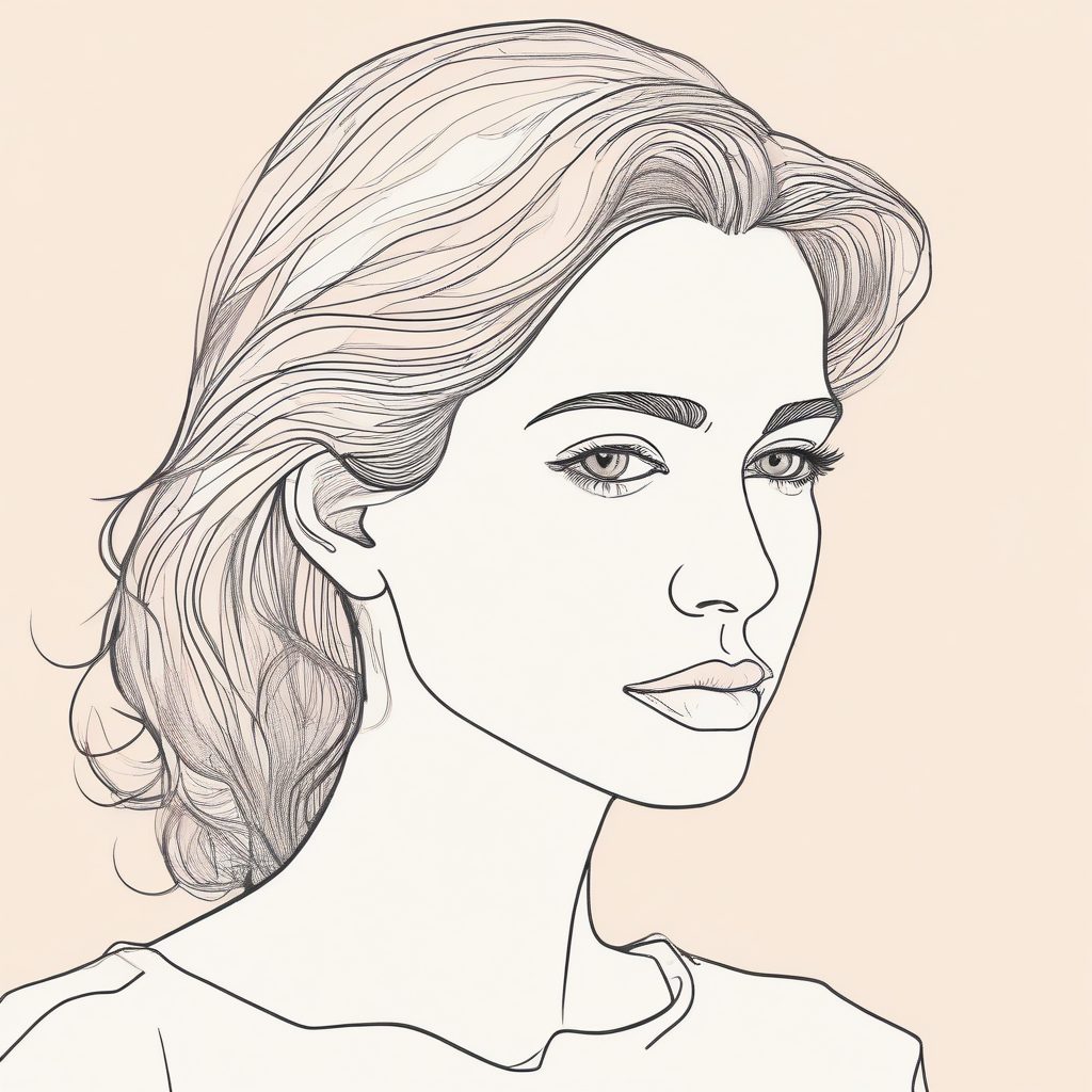 ✨单线肖像头像｜极简线条人像，彩铅手绘，小众文艺感爆棚！