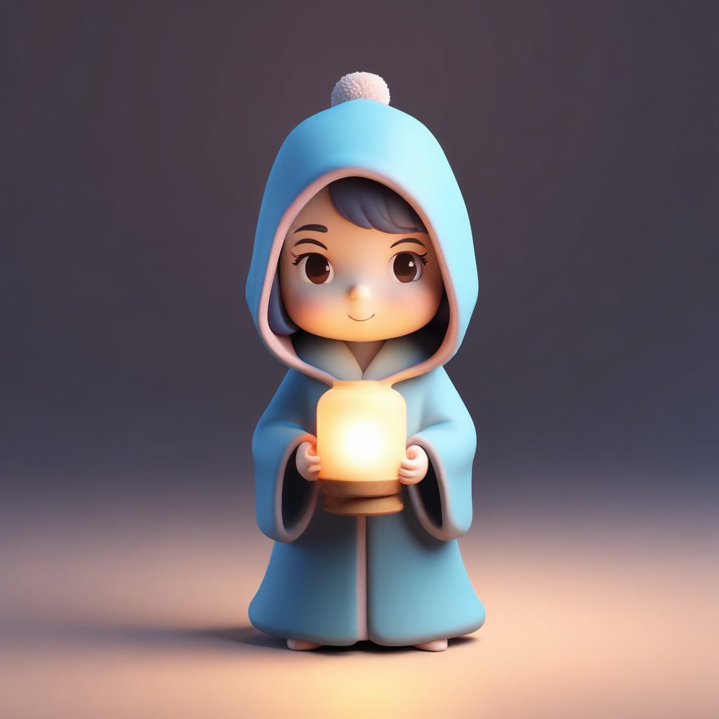 💡点亮冬夜!Q版人物提灯笼,超治愈黏土盲盒风