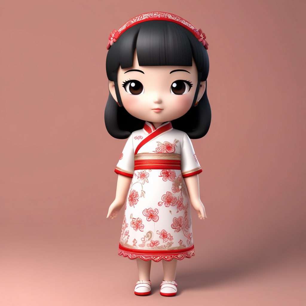 🏮东方风情！旗袍Q版女孩，新年氛围感头像模板！