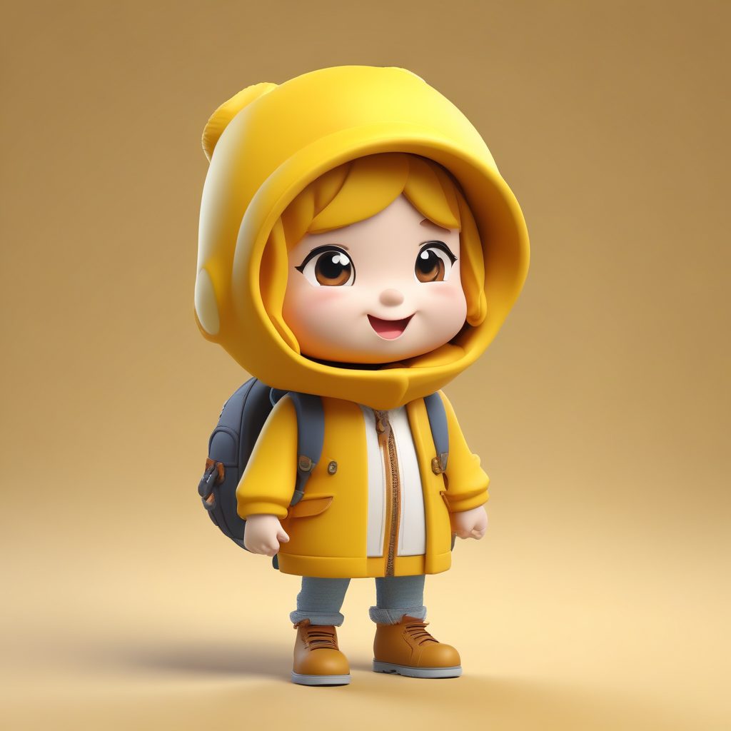 冬季旅行者Q版:毛茸茸帽子与背包的户外穿搭指南