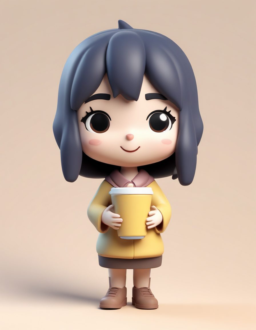 🥶冬日来信：抱着热饮取暖的Q版女孩