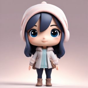 💖冬日时尚Q版人像，表情丰富3D盲盒设计🔥