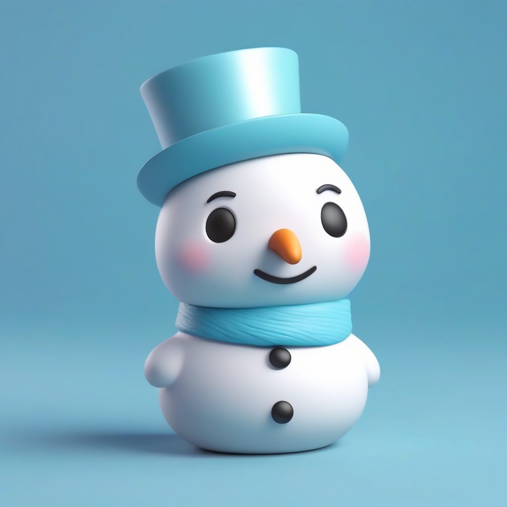 冬日限定！Pop Mart Q版雪人全身3D渲染图文教程及AI指令