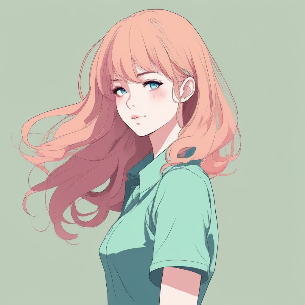 🏃动态插画！运动风日系少女肖像，线条感超强！