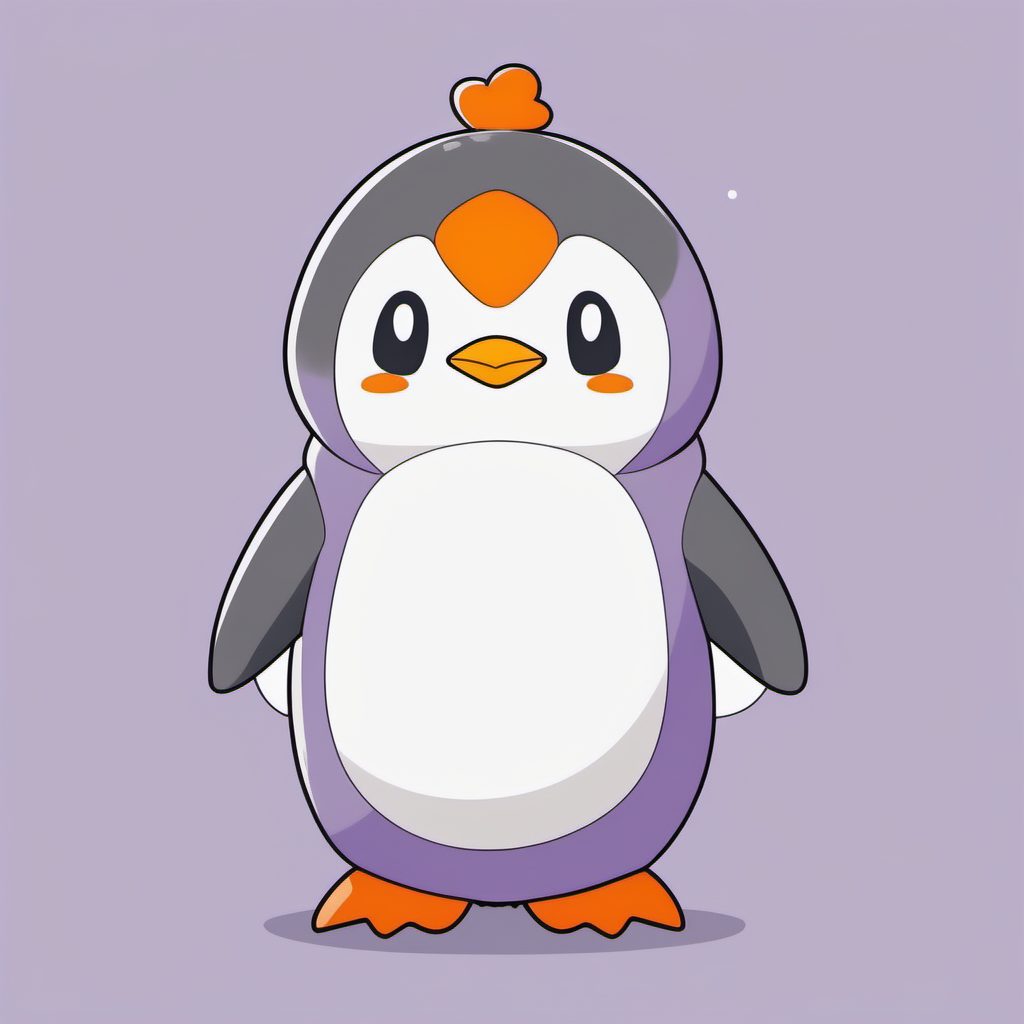 动物睡衣派对：可爱企鹅连体服Q版角色AI绘图咒语