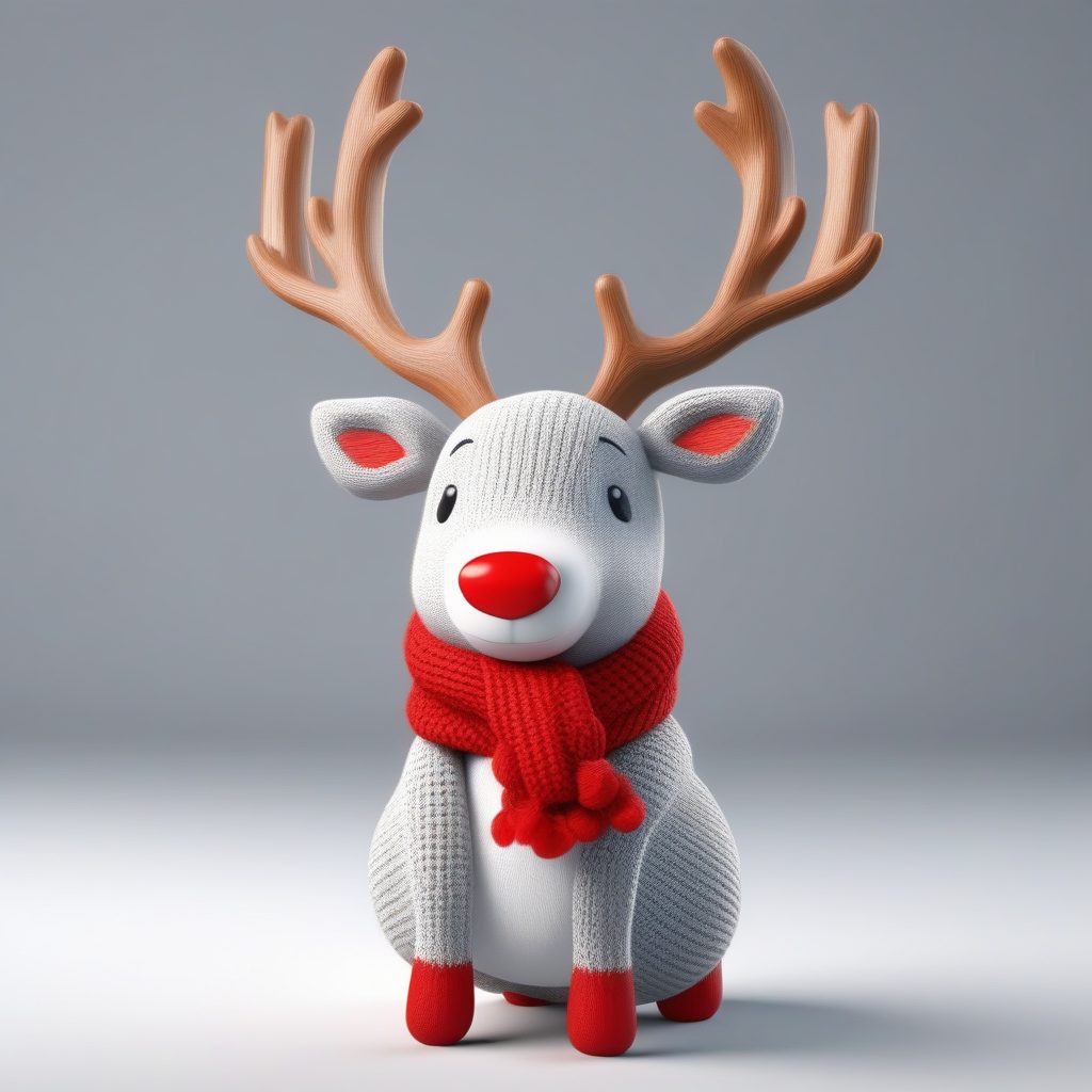 独家分享：Q版驯鹿Rudolph 3D盲盒设计高精度AI提示词
