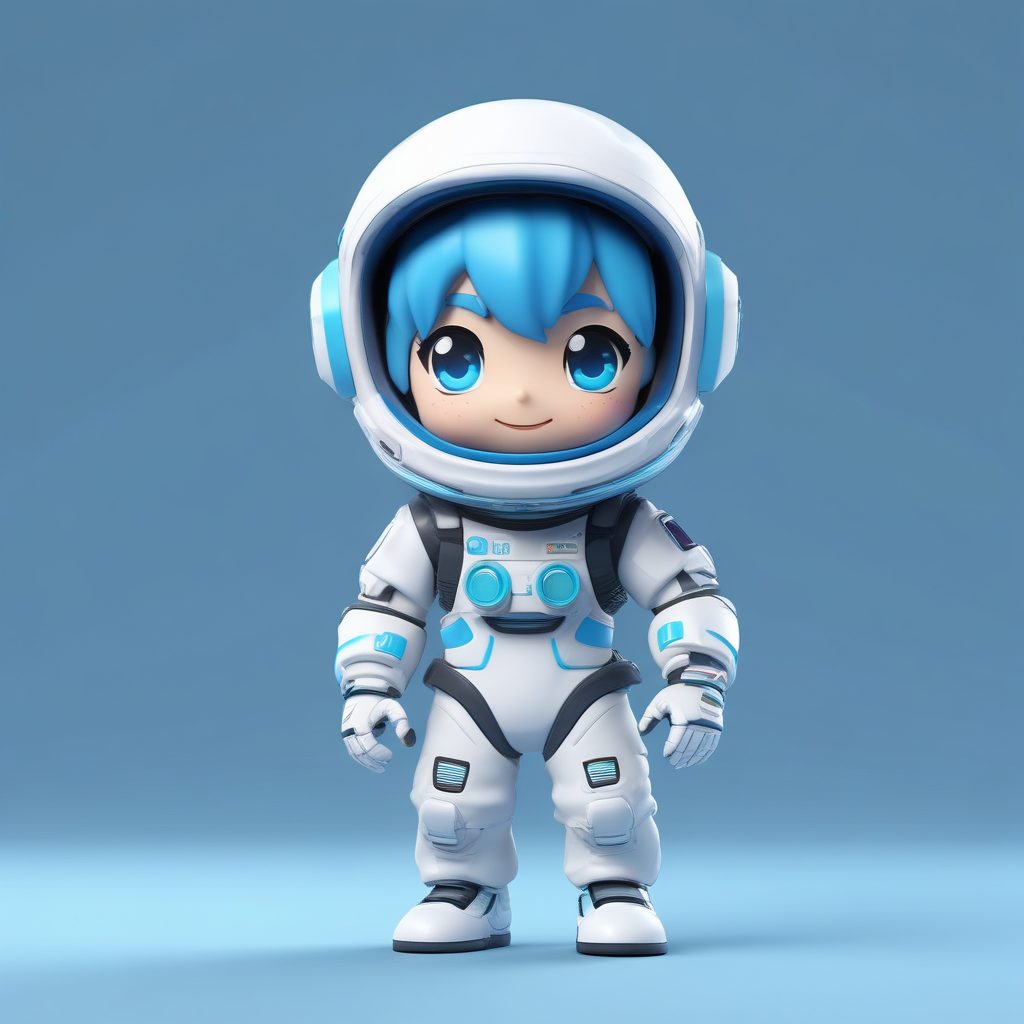 独家Q版宇航员盲盒手办AI提示词:3D粘土风全身像生成教程