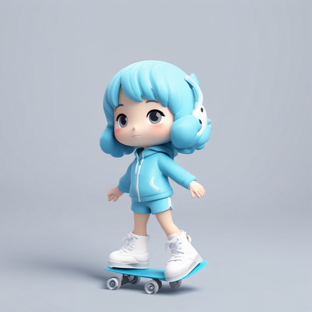 ⛸️冰雪精灵!Pop Mart Q版溜冰鞋女孩,动态感十足全身图