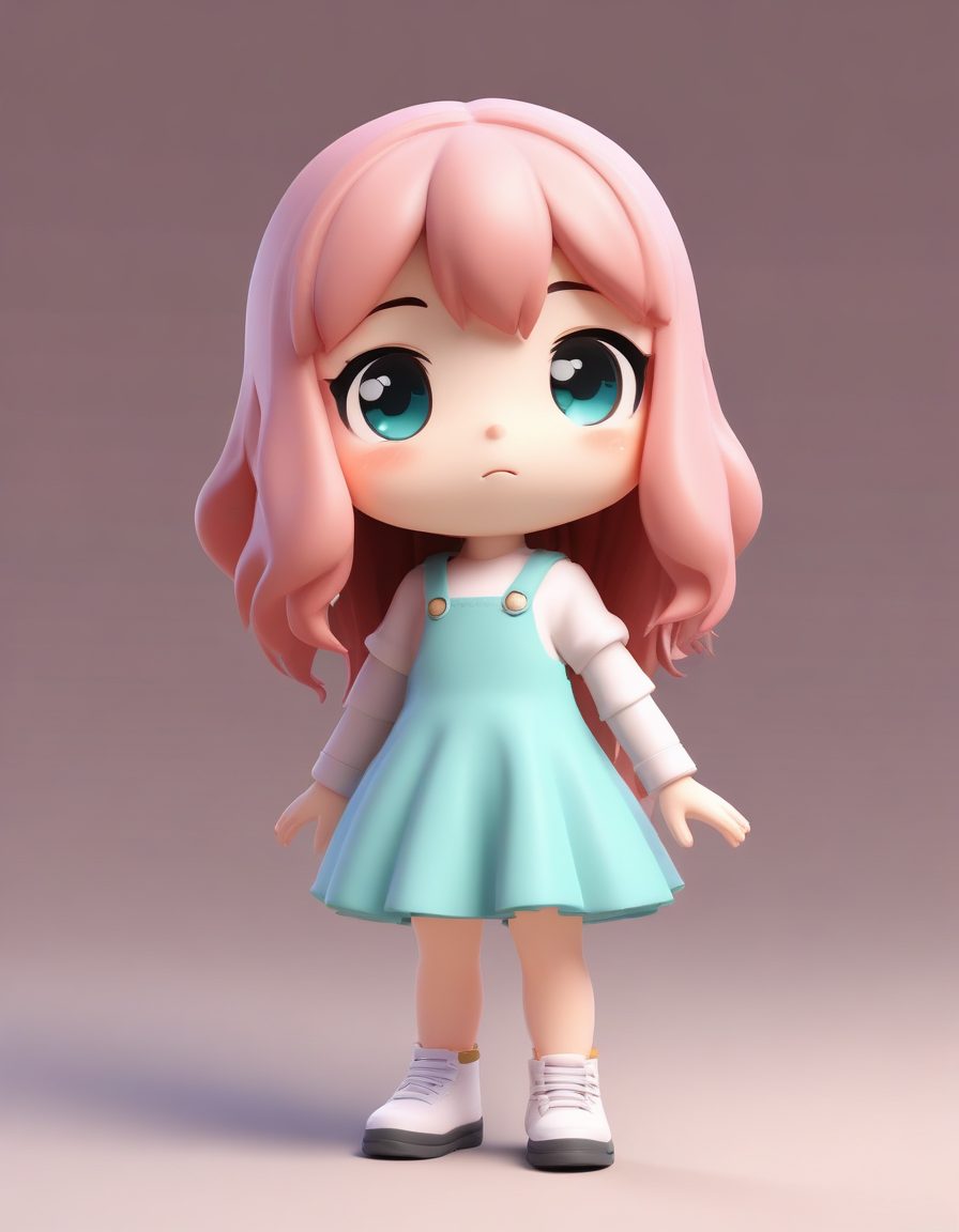 🙅‍♀️拒绝三连：傲娇Q版少女的摇头姿态