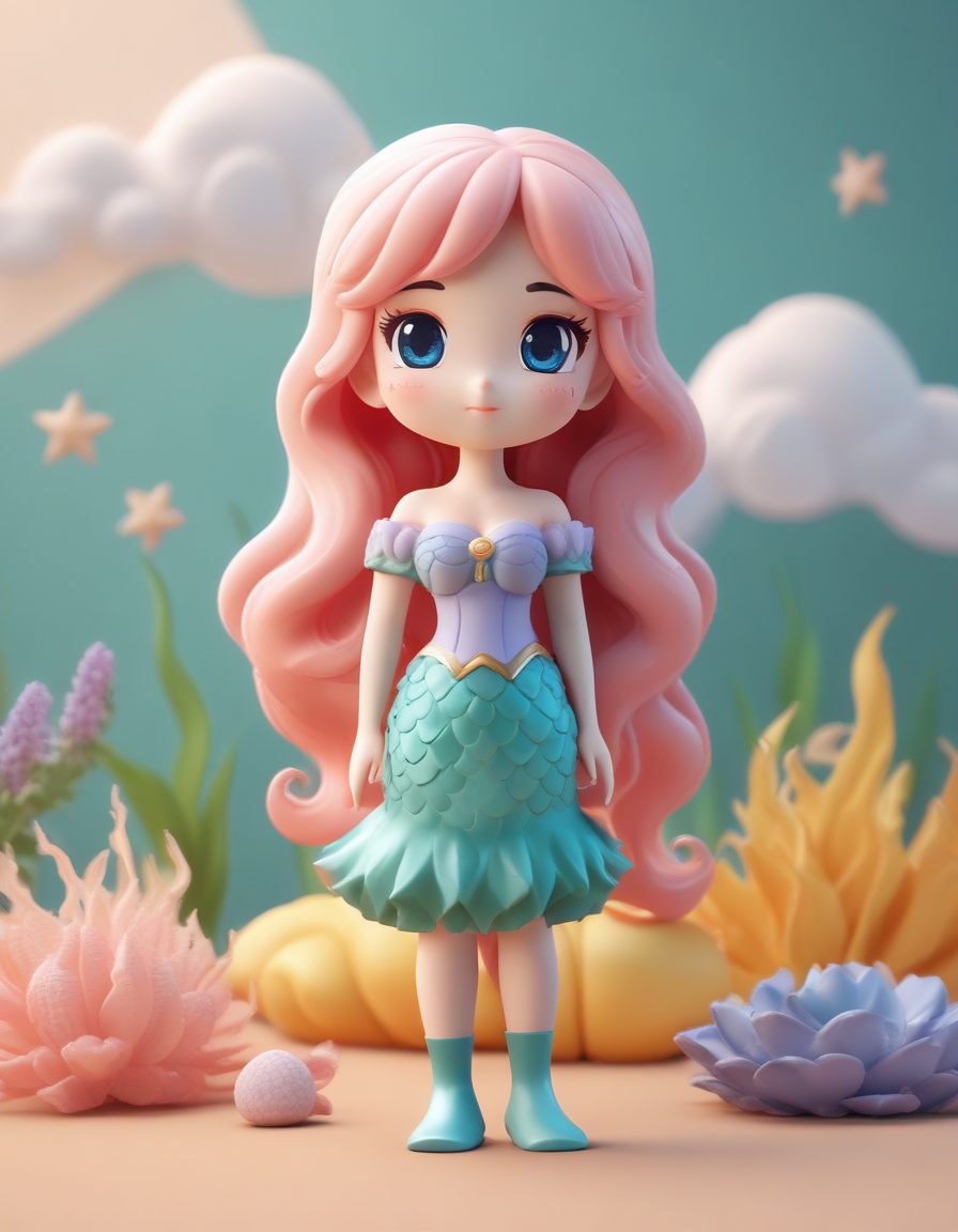 🧜♀️深海秘语:优雅美人鱼Q版的惊艳回眸