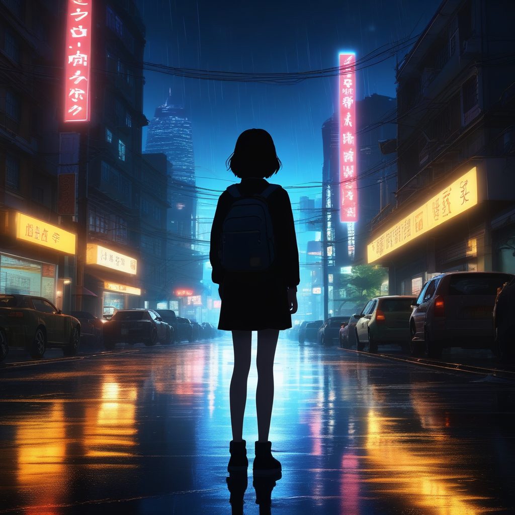 🌧️新海诚光影壁纸!日系动漫治愈风,高细节雨夜城市,做电脑桌面绝了!