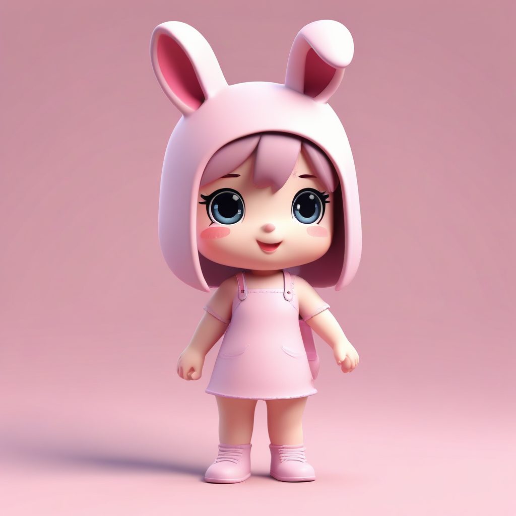 🐰粉嫩兔耳娘！盲盒感Q版动态手办，超萌头像一键生成！