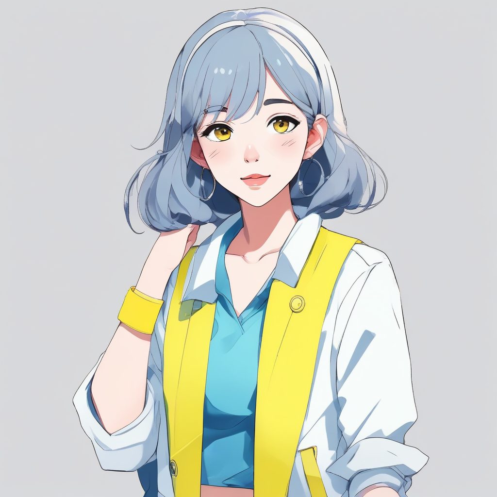 🍋氛围感极强!柠檬黄系极简动漫头像,干净纯粹的平涂风格