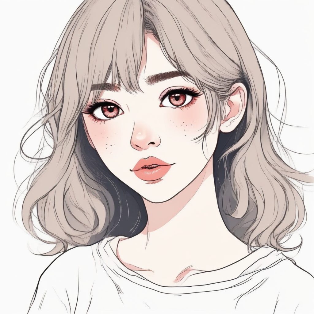 氛围感拉满：彩铅手绘少女的浪漫情怀，纸张纹理细腻到极致