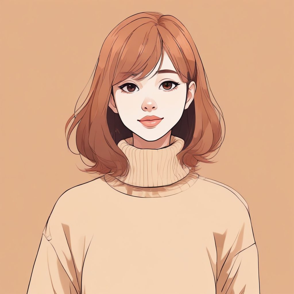 💖氛围感拉满！冬日毛衣少女头像，治愈系马卡龙配色！