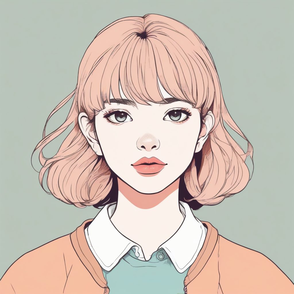 🌸氛围感头像生成！日系手绘风少女，低饱和度温柔到骨子里！