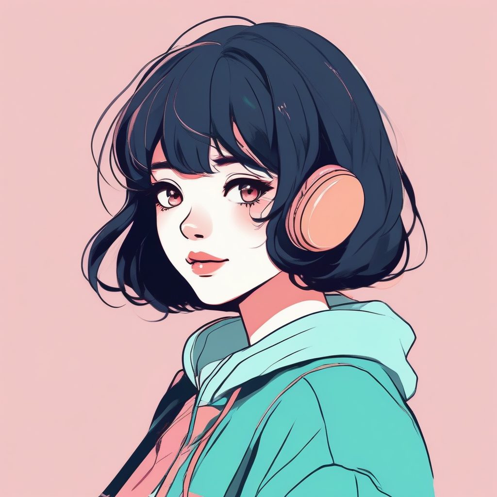 ✨复古90s动漫截图风头像！粗描边+纯平色块，童年回忆杀！