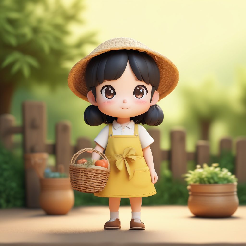 复古厨娘Q版手办！乡村田园风，高细节围裙粘土模型