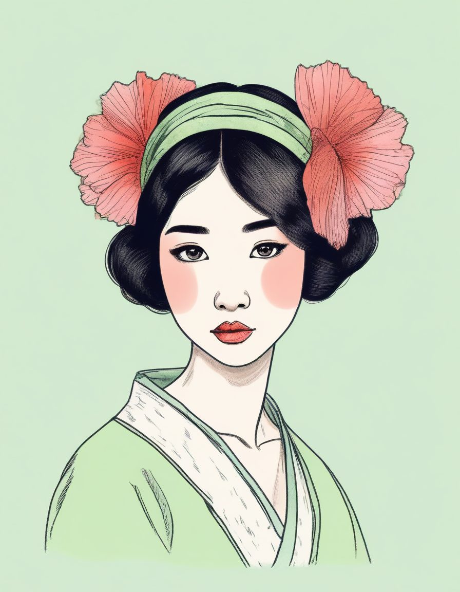 复古发箍时尚:高辨识度日系少女线稿肖像AI生成教程
