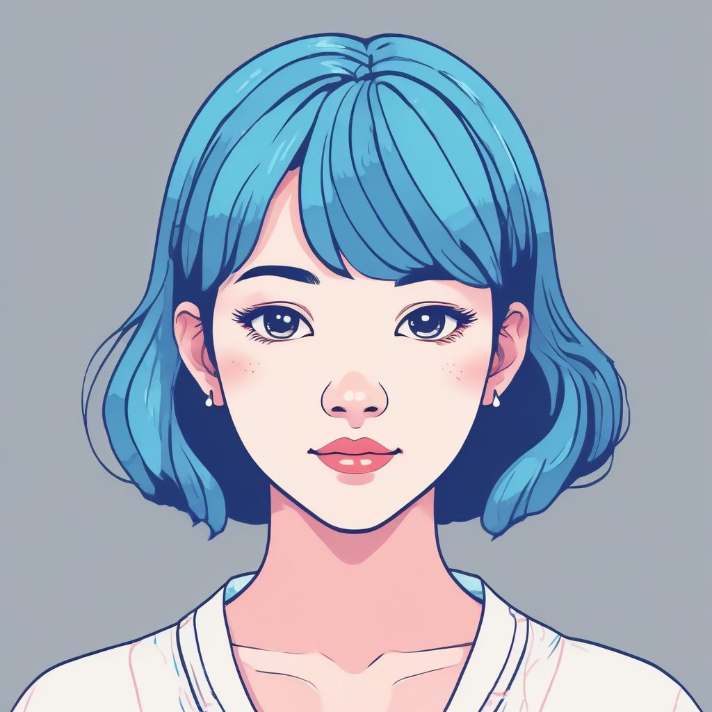 👾复古像素线条感！日系少女极简头像，8bit美学与Pastel配色融合