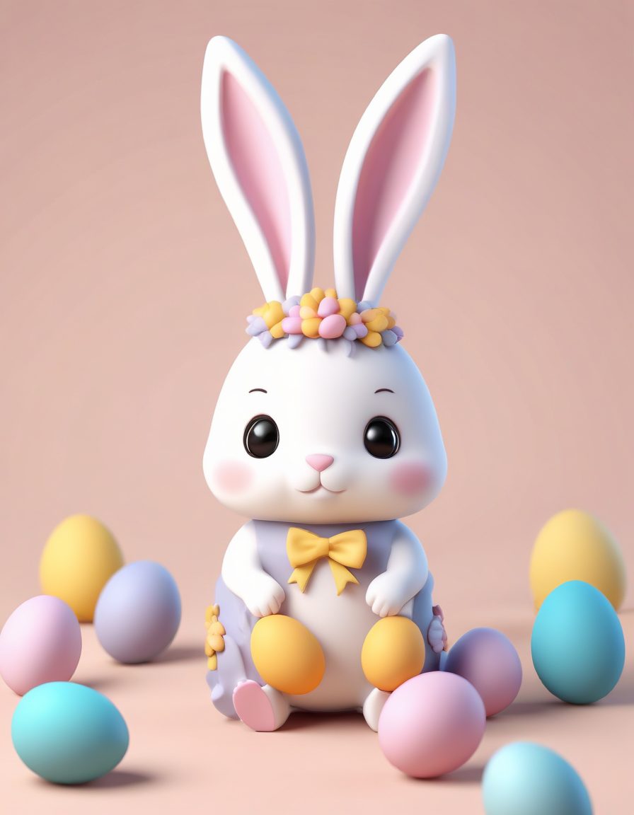 🐰复活节彩蛋：抱着小兔子的治愈系Q版