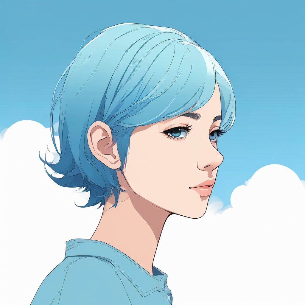 💧 干净治愈系!日系赛璐珞极简风少女,高级感锁屏壁纸一键生成