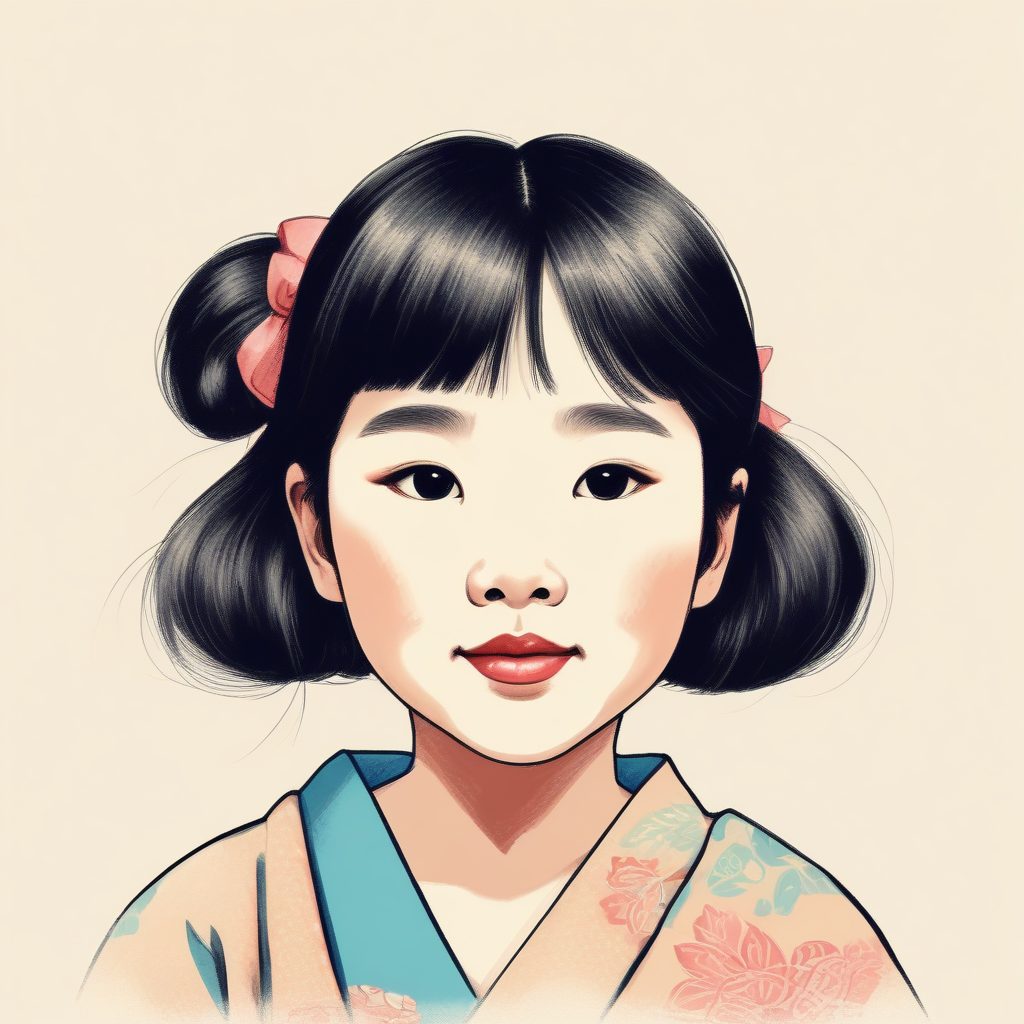 高级感复古插画！手绘风少女Q版头像生成秘籍，童书感爆棚