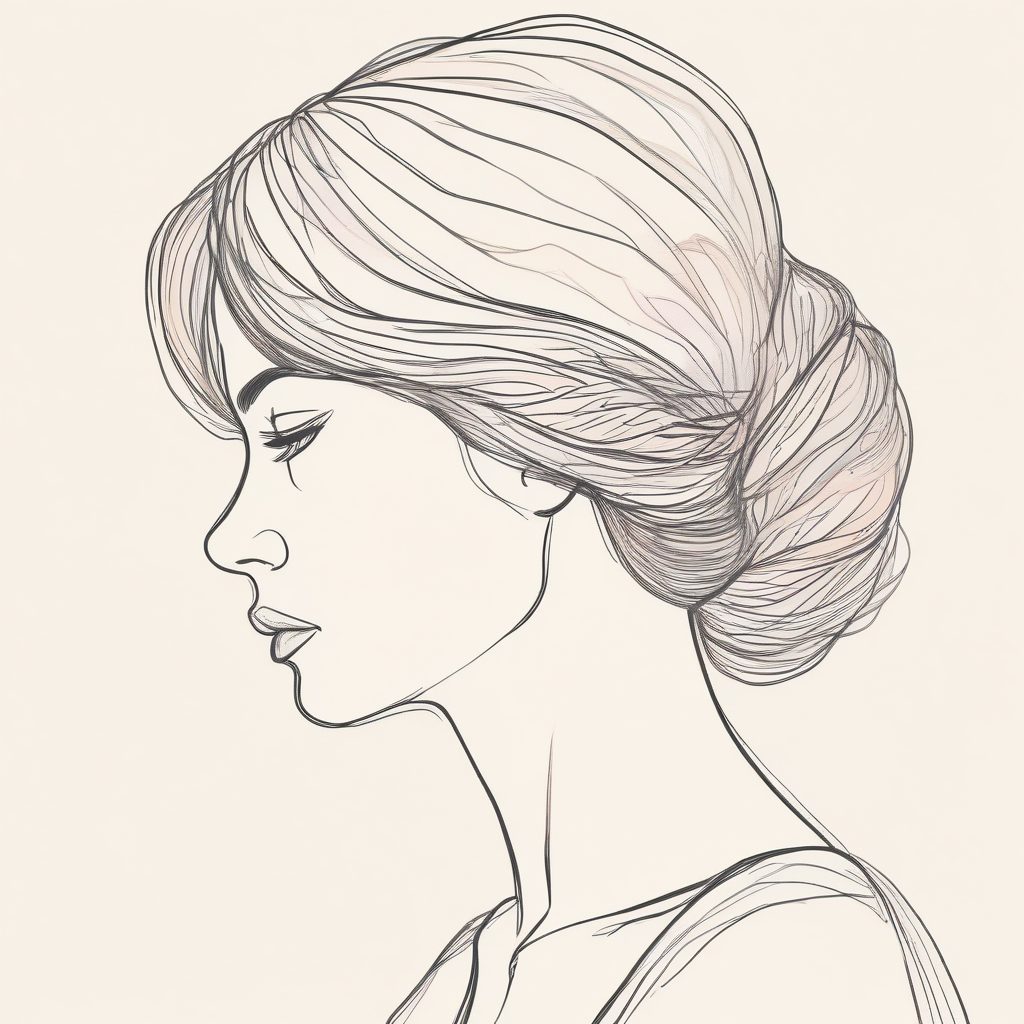 高级感头像🔥｜极简线条抽象侧脸，柔和粉彩，拿去做头像绝了！