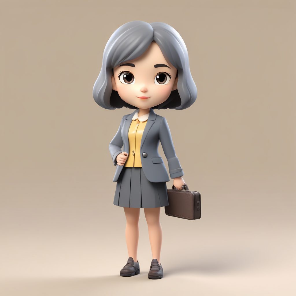 💼高级职场风！OL白领Q版女孩，干净简约系头像模板！