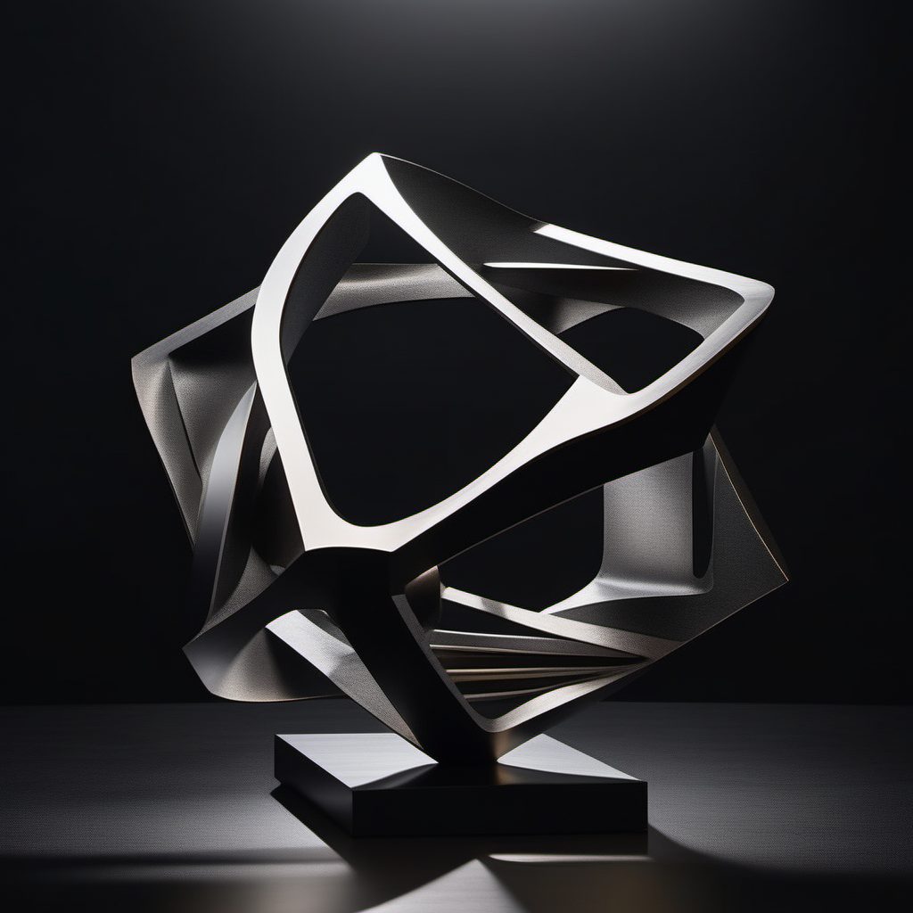 高级质感AI绘图:打造磨砂铝合金几何体艺术渲染教程