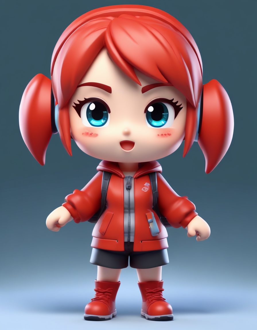 高能提示词:Q版电竞少女的失败瞬间😭