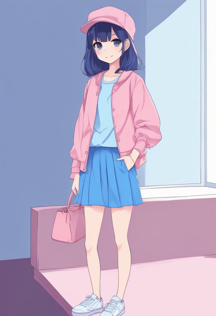 高质感人像生成：如何用AI打造低饱和度极简软萌风？全身像秘诀！