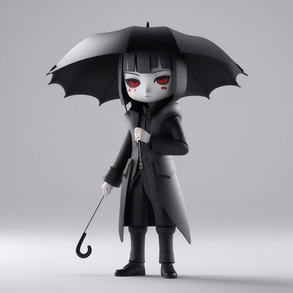 哥特风Q版吸血鬼插画:Octane渲染暗黑系盲盒手办高质感提示词 1 哥特风Q版吸血鬼插画:Octane渲染暗黑系盲盒手办高质感提示词